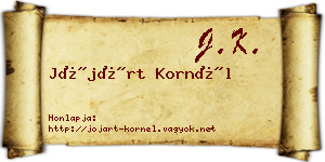 Jójárt Kornél névjegykártya